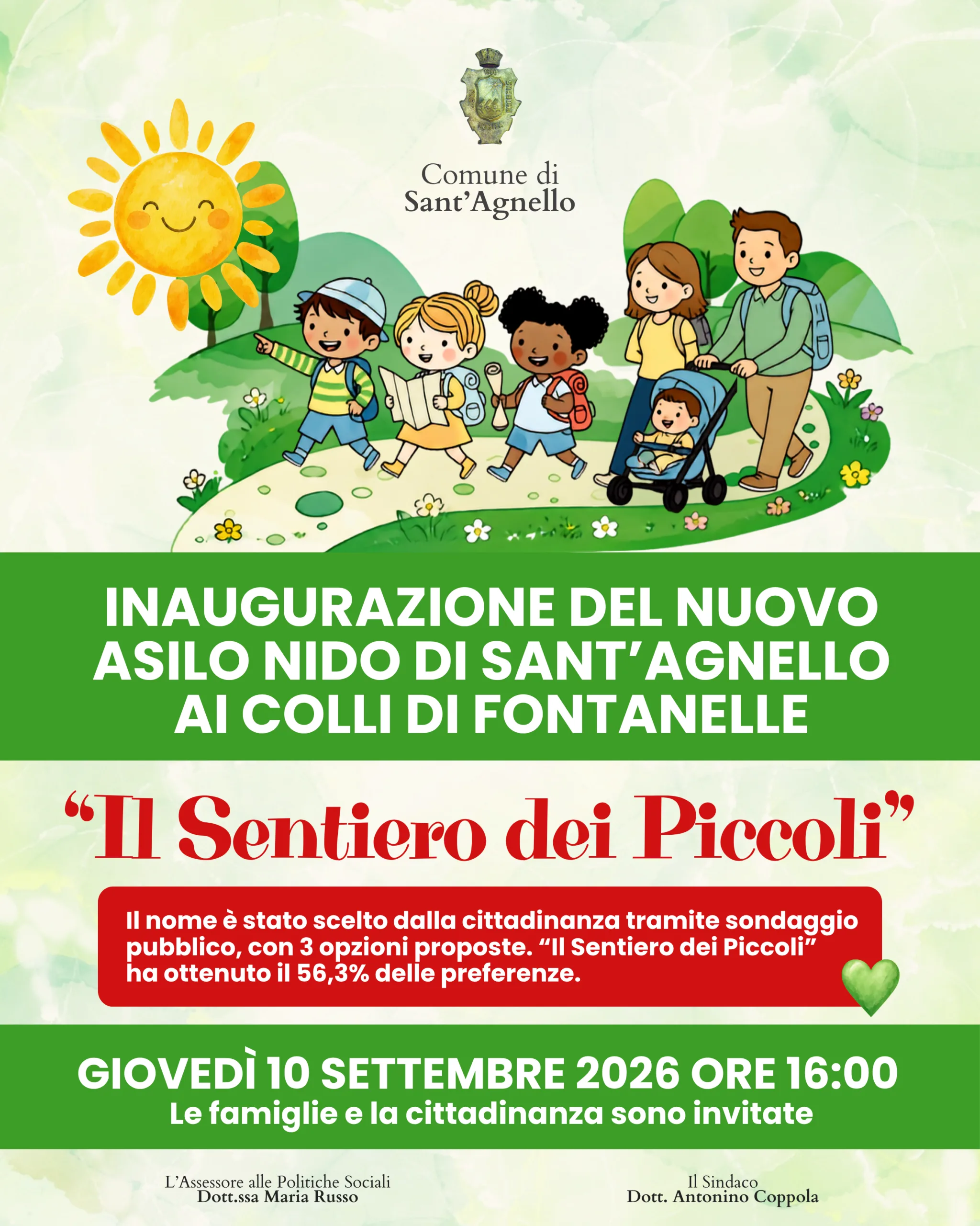 Asilo Nido sondaggio e inaugurazione
