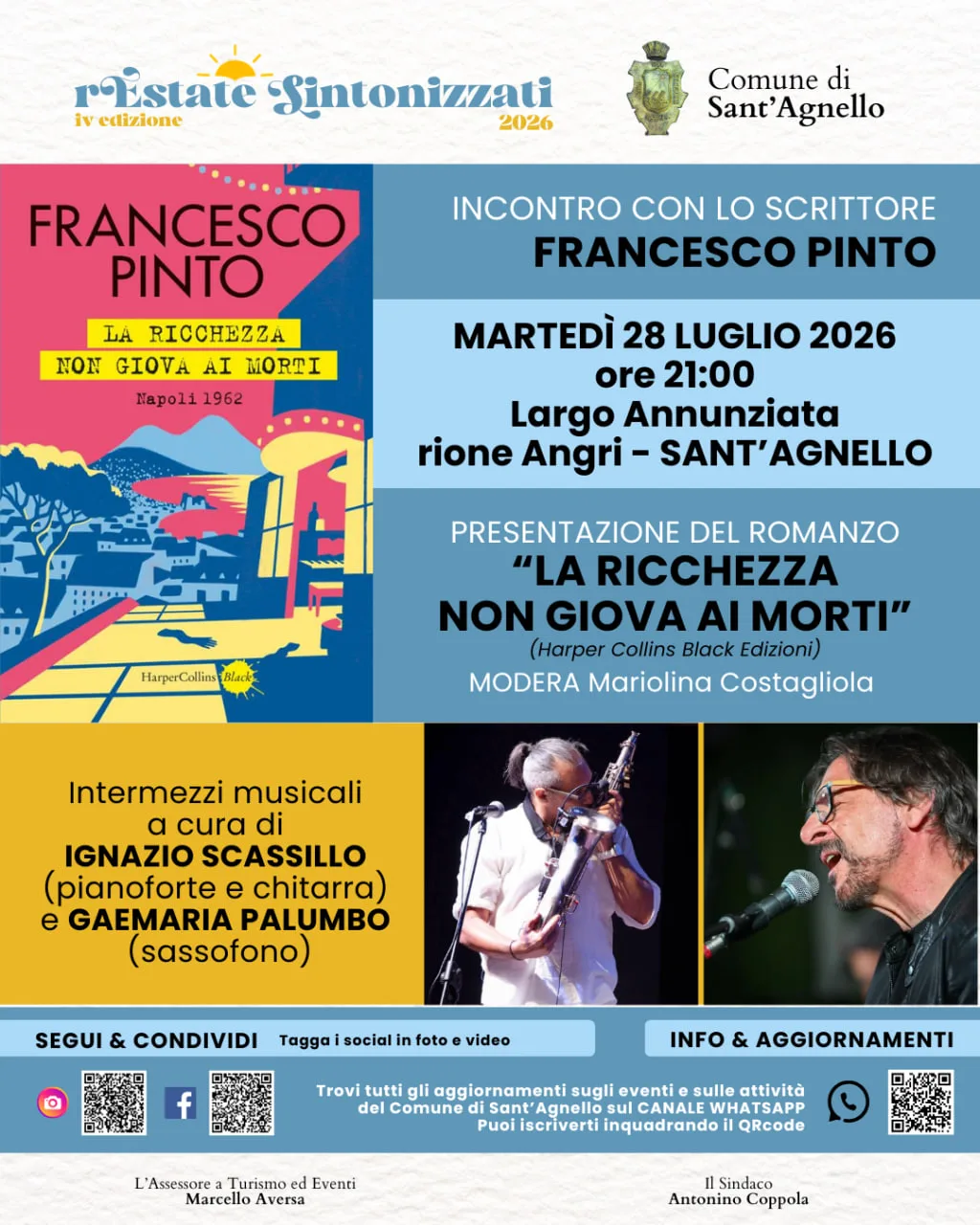 Locandina 28 luglio Largo Annunziata - Sant'Agnello