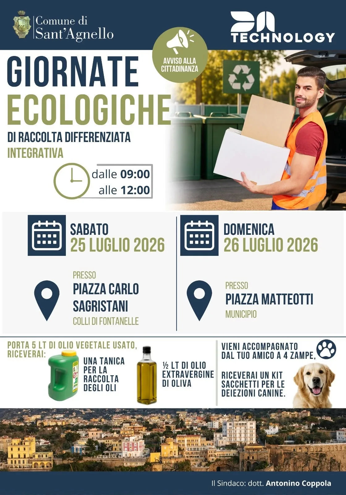 Locandina Giornate ecologiche luglio 2026 Sant'Agnello