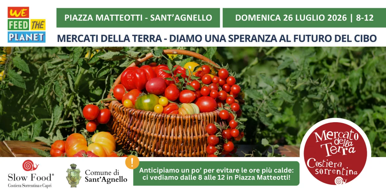 Locandina Slow Food LUGLIO 2026 Sant'Agnello