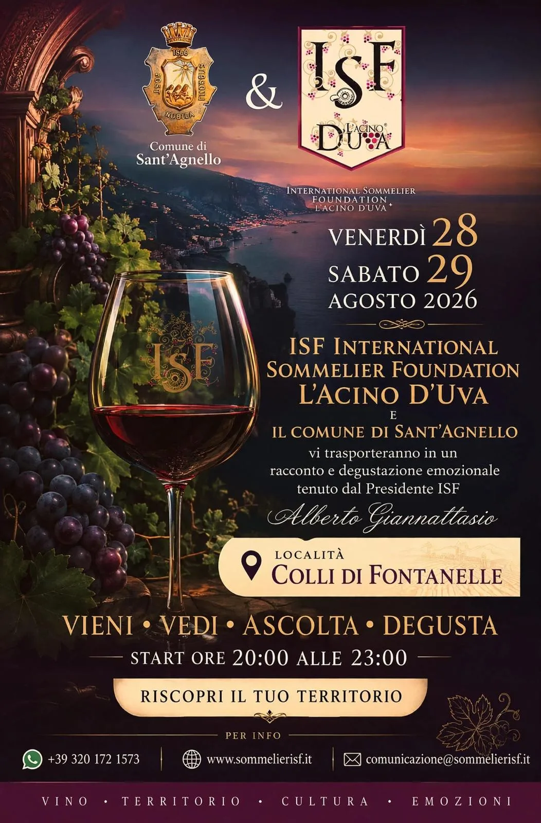 Locandina degustazioni - Sant'Agnello