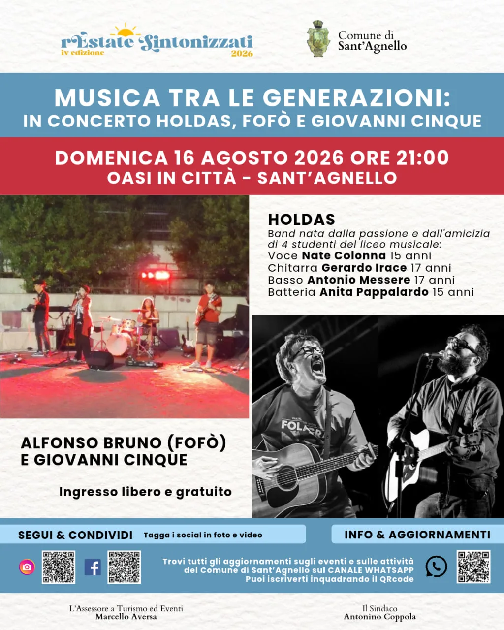 Locandina evento 16 agosto Sant'Agnello